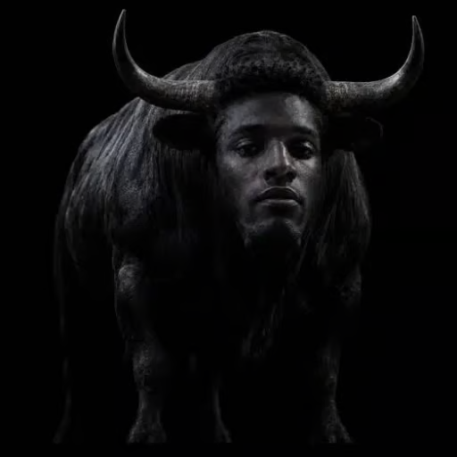 The Nas Bull emerging from the darkness